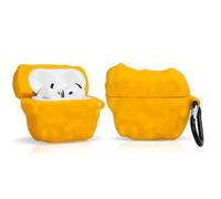 Coque mignonne pour AirPods 4e génération, pour écouteurs sans fil AirPods 4, étui de chargement XMBYGY en silicone de dessin animé, housse de protection antichoc avec mousqueton pour homme, femme,