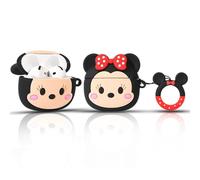 Coque mignonne pour AirPods 4e génération, pour écouteurs sans fil AirPods 4, étui de chargement XMBYGY en silicone de dessin animé, housse de protection antichoc avec mousqueton pour homme, femme,