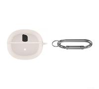 Coque minimaliste en silicone conçue pour les écouteurs Baseus BC1 offrant une protection contre les chocs et les marques de manipulation (mètres blancs)