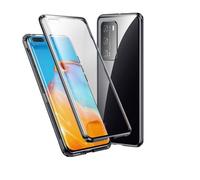 Coque mobile double face avec verre trempé - Huawei P40 - Noire