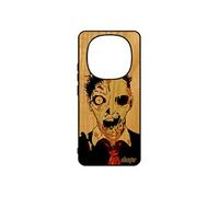 Coque mort vivant antichoc pour Xiaomi 14 Pro+ Plus 5G /Redmi Note 14 pro en bois naturel silicone zombie portable unique squelette vrai