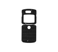 Coque Motorola Razr 5G Rigide Conception en 2 parties Effet croco Noir