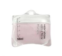 Coque "Music Drip" pour AirPods Pro 1/2 - Coque de protection en silicone liquide avec lanière et support, coque anti-chute haute transparence - Rose et rouge (rouge par type de sang) (rose 1 pièce)