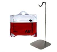 Coque "Music Drip" pour AirPods Pro 1/2 - Coque de protection en silicone liquide avec lanière et support, coque anti-chute haute transparence - Rose & Rouge (Red by Blood Type Style) (Redz AB)