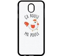 Coque My-Kase pour Galaxy J7 (2017) - a roule ma poule - Noir Noir G