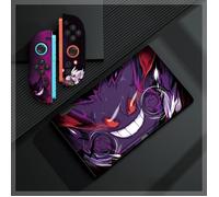 Coque Nintendo Switch 1 - Pokémon Ectoplasma - Housse Protection Souple TPU Antichoc - Violet Noir