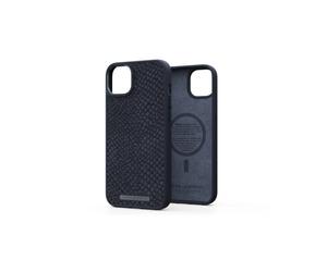 Coque Njord byELEMENTS Salmon Leather pour Apple iPhone 14 Plus - Noir