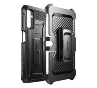 Coque et étui téléphone mobile Supcase Coque Noir pour Samsung Galaxy A14 5G Antichoc avec Béquille Support et Clip Ceinture