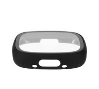 Coque Noire avec Verre Trempé pour FitBit Versa 4 et FitBit Sense 2