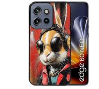 Coque Noire pour Edge 60 Neo et 50 Neo Motif Lapin tag
