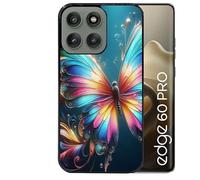 Coque Noire pour Edge 60 Pro Motif Papillon Arc