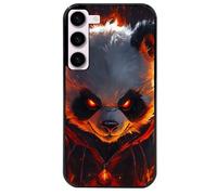 Coque Noire Pour Galaxy S24 Fe Motif Panda Very Angry