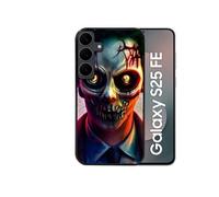 Coque noire pour Galaxy S25 FE motif joker style zombie
