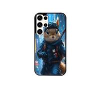 Coque noire pour Galaxy S25 ULTRA avec motif ecureuil squirrel 1