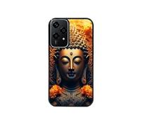Coque noire pour Honor 200 LITE avec motif bouddha et fleur