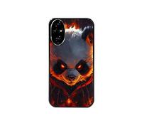 Coque noire pour Honor 200 PRO 5G avec motif panda very angry