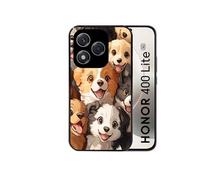 Coque noire pour Honor 400 LITE avec motif chien smile