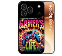 Coque noire pour HONOR 600 PRO 5G gamer life
