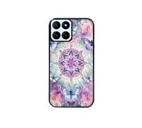 Coque noire pour Honor 70 LITE et X6 avec motif papillon mandala