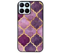 Coque Noire Pour Honor 70 Lite Mosaique Violette