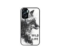 Coque noire pour Honor 90 LITE avec motif renard fox wild