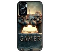 Coque Noire Pour Honor 90 Lite Motif Gamer Vintage