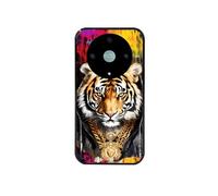 Coque noire pour Honor Magic 6 LITE avec motif tigre style hip hop
