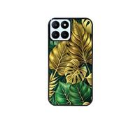 Coque noire pour Honor X6B avec motif jungle dore