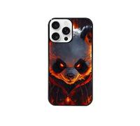 Coque noire pour Iphone 16 PRO avec motif panda very angry