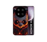 Coque noire pour Magic 7 LITE avec motif panda very angry