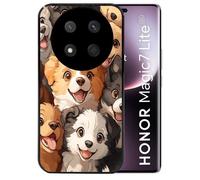 Coque Noire Pour Magic 7 Lite Motif Chien Smile