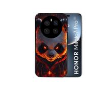 Coque noire pour Magic 7 PRO avec motif panda very angry