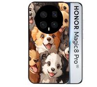 Coque noire pour MAGIC 8 PRO motif chien smile