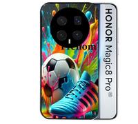 Coque noire pour MAGIC 8 PRO motif foot color personnalisee