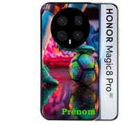 Coque noire pour MAGIC 8 PRO motif foot controle personnalisee