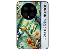 Coque noire pour MAGIC 8 PRO perroquet tropical