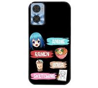 Coque Noire Pour Moto E13 Anime Manga Et Ramen