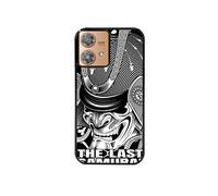 Coque noire pour Moto EDGE 40 NEO avec motif le dernier samourai