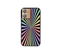Coque noire pour Moto EDGE 40 NEO avec motif tie dye noir