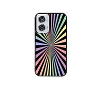 Coque noire pour Moto G24 avec motif tie dye noir