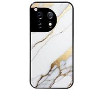 Coque Noire Pour Oneplus 12 Marbre Blanc