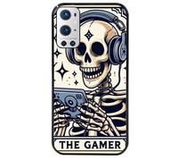 Coque Noire Pour Oneplus 9 Pro Tete De Mort Gamer