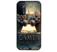 Coque Noire Pour Oppo A54 5g Et A74 5g Motif Gamer Vintage