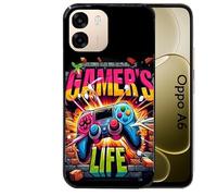 Coque Noire pour Oppo A6 et A6X 4G 5G Gamer Life