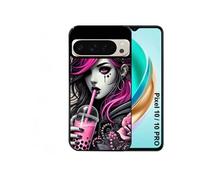 Coque noire pour PIXEL 10 et 10 PRO avec motif anime et gothic boba