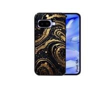 Coque noire pour Pixel 9A avec motif marbre noir