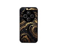 Coque noire pour POCO C75 avec motif marbre noir