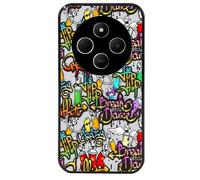 Coque Noire Pour Poco C75 Tag Graffiti