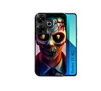Coque noire pour Redmi 13 4G POCO M6 motif joker style zombie