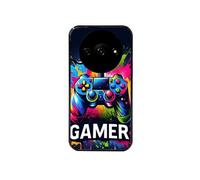 Coque noire pour Redmi A3 avec motif gamer